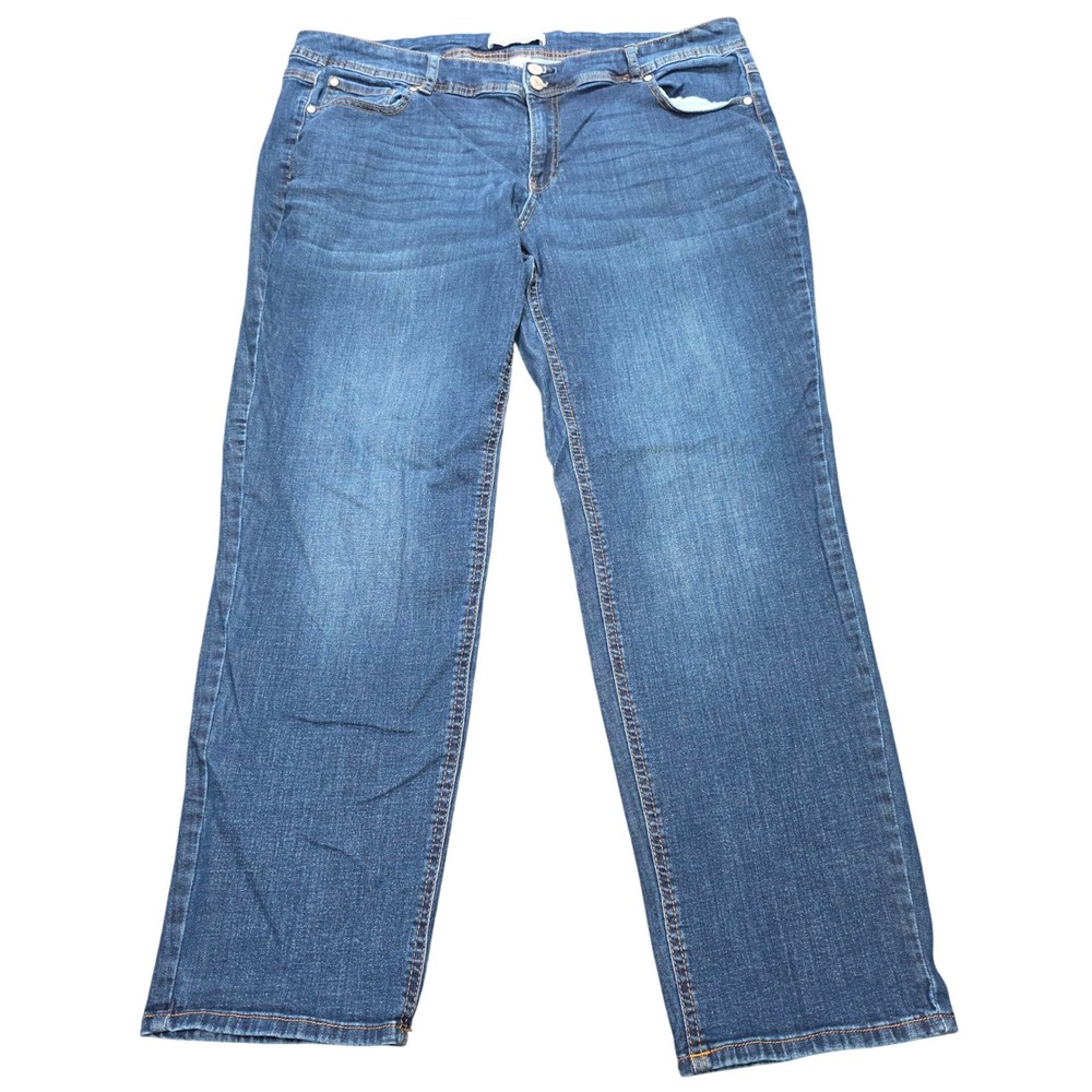 Cato Est. 1946 Denim Curvy Jeans Women's Size 18W Blue Stretch Repreve Straight